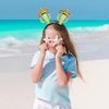 Hawaiian Party Headband Cactus Hair Hoop Green Head Boppers Headwear Tropical Party Decorations Aloha Luau Party Decor Cartoon Hair Supplies Summer Beach Pool Hair Accessories for Adult Kids1PCS