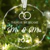 Wedding Christmas Ornament 2024,Mr and Mrs Gifts,Bridal Shower Gifts,Wedding Gift for Couples 2024,The Year We Became Mr and Mrs,First Christmas Ornaments,Just Married Gift for Newlywed (Mr Mrs 2024)