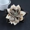Merdia Jaw Hair Claw Clip for Women with Sharp leaves Flower | Flower Claw Clips | Hair Claw Clips for Women | Claw Hair Clips | Claw Clips Cute | Hair Clips for Girls | Color (Black,Beige and Coffee)