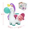 iPlay, iLearn Baby Unicorn Activity Cube, Infant Busy Cube Montessori Toy for 1 Year Old, Toddler Carseat Plane Travel Toy, Education Sensory Development Gift Stocking Stuffer 6-9-12-18 Month 2 3 Year