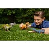 Mattel Jurassic World Wild Roar Dinosaur Toy with Sound & Attack Move, Ekrixinatosaurus Posable Action Figure Includes Digital Play, 11 inches Long