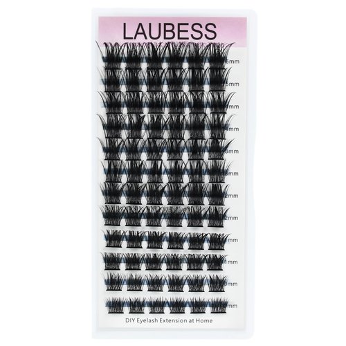 Lash Clusters Extensions D Curl Individual Lashes Mixed Tray DIY Eyelash Extension Supplies Faux Mink Cluster Lashes Natural Look Fluffy (01-0.07D-9-16mm)