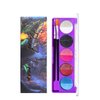 MAEPEOR Neon Face Body Paint Palette 10 Colors Glow In The Dark Eyeliner Painting Palette Neon Fluorescent Water Activated Face and Body Paint with Brush for Halloween Christmas (Set 02)