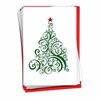 The Best Card Company - 12 Beautiful Merry Christmas Cards (1 Design, 12 Cards) - Bulk Boxed Xmas Stationery Set with Envelopes - Just Fir You B6019DXSG