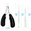 Podiatrist Toenail Clippers, Pedicure Toenail Cutters with Super Sharp Curved Blade, Professional Thick & Ingrown Toe Nail Clippers for Adults & Seniors