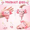 Poen 8 Pcs Axolotl Keychain Plush Toys Valentine's Day Gifts for Kids 4inch Stuffed Animal Mini Kawaii Cute Plushie Doll Ornament School Classroom Gift Exchange Party Favors Supplies(Classic)