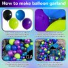 HILAVO Purple Blue Black Green Balloon Garland Kit Video Game Party Balloons Arch with Metallic Purple Latex Helium Balloon for Boys Gamer Theme Night Birthday Baby Shower Party Decorations Supplies