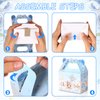 36 Pieces Bear Baby Shower Party Favor Boxes Cute Bear Treat Boxes Paper Candy Cookies Box Decoration for Baby Shower Party Supplies Gender Reveal Bear Themed Birthday Party Decor (Blue)