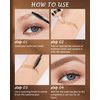 Tinted Eyebrow Gel Kit-2PCS Brown Thickening Brow gel para cejas,Brow Fillers,Fast Definitio Brow Glue,Natural Long Lasting Waterproof Eyebrow Makeup Gift for Women with 2 Eyebrow Brushes-Set 03
