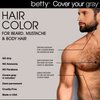 Betty Cover Your Gray Mens Hair Color for Beard, Mustache & Body Hair - Blonde