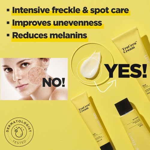 BEISIKS SKINRxLAB TraCera Cream - Melanin Control Face Moisturizer - Reduces Blemishes & Freckles - Cover uneven tone & Anti Aging Cream for Dull Skin, 1.69oz.