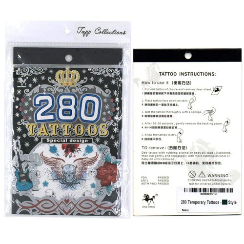 Tapp Collections 280 Temporary Tattoos - M1 Style