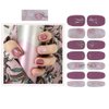 SIUSIO 112pcs 8 Sheets Full Nail Wraps Nail Polish Strips Stickers Gradient Glitter Stick on Gel Nail Polish Strips for Nail Art with 1PCS Crystal Glass Nail Files for Women Girls