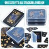Queekay Playing Card Box Trading Card Case Card Storage Organizer 3.8 x 2.7 x 0.8 Inch Clear Card Case Empty Plastic Storage Box for Gaming Cards(15)