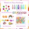 292PCS Baby Hair Clip, Toddler Girls Hair Accessories, Kids Hair Clips for Styling, Flower Candy Fruits Rainbow Cute Hair Clips for Girls