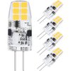 Amazing power G4 LED Bulb, G4 Light Bulb Type Bi Pin Base Bulb AC/DC 12V 20W Equivalent G4 Halogen Bulbs for Under Cabinet Range Hood Lighting Daylight White 6000K 5-Pack