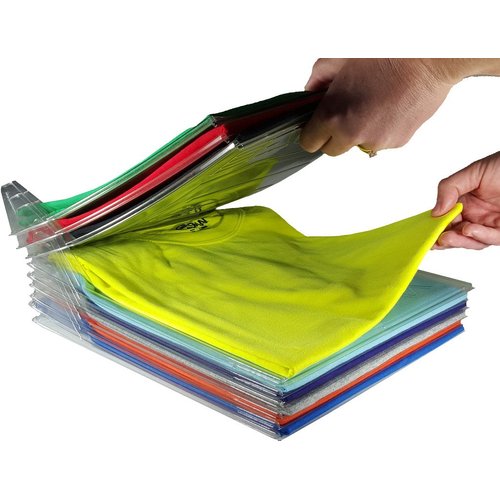 EZSTAX Closet Organizer and Shirt Folder | Regular Size, 20-Pack