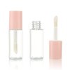 COSIDEA 50pcs 3ml mini lip gloss tubes Bulk Sample size Round Pink lipgloss cotainer pack bottles