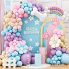 Blue Balloon Arch Kit for Paw Dog Birthday Party Decorations, 154Pcs Pink Blue Purple Apricot Bone Foil Balloons Garland for Boys Girls Blue Theme Puppy Dog Baby Shower Party Supplies