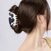 3.4 Inch Cow Hair Clips, Cellulose Acetate Hair Clips, French Design Cow Hair Claw Clips Cute Small Hairpins Hair Accessories for Women Girls