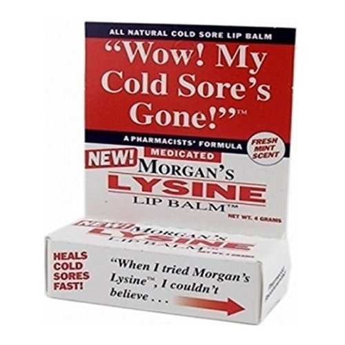 Morgans Lysine Medicated Lip Balm, 0.14oz. Per Box