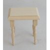 Melody Jane Dolls Houses House Miniature Unfinished Natural Wood Furniture Side Occasional Table