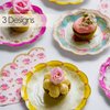 Talking Tables Truly Scrumptious Disposable Plates, 12 count, 6.5 inches for Tea Party or Birthday