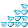RAZBABY JollyPop Baby Pacifier Newborn, 0-3m (Blue, 10 Count)