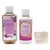 Bath & Body Works Strawberry Snowflakes - Duo Gift Set - Body Wash and Body Lotion With a Himalayan Salts Springs Soap., pink