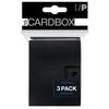 Ultra Pro - Card protector PRO 15+ Card Box 3ct (Black) - Protect your Valuable Sports Cards, Gaming Cards, And Collectible Trading Cards, Fits Inside Deck Box for Extra Protection