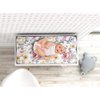 Baby Floral Diaper Changing Pad Cover Cradle Mattress Sheets, Infant Stretchy Fabric Changing Table Cover Changing Mat Cover Baby Nursery Diaper Changing Pad Sheets (Floral)