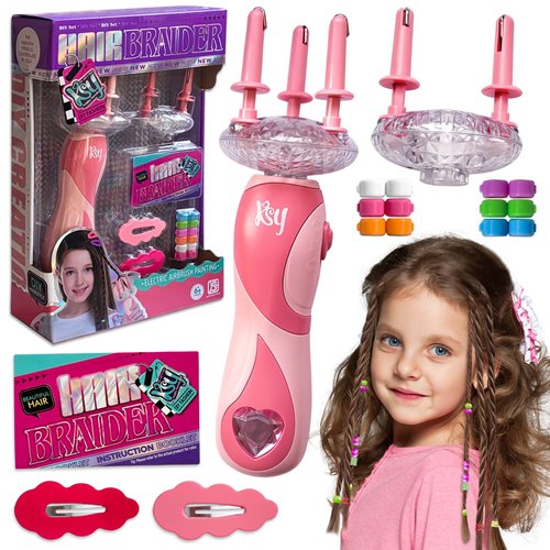 Automatic Hair Braider: Electric DIY Hair Styling Kit - Hair Decorations and Accessories for Kids and Teen Girls, Perfect Gifts