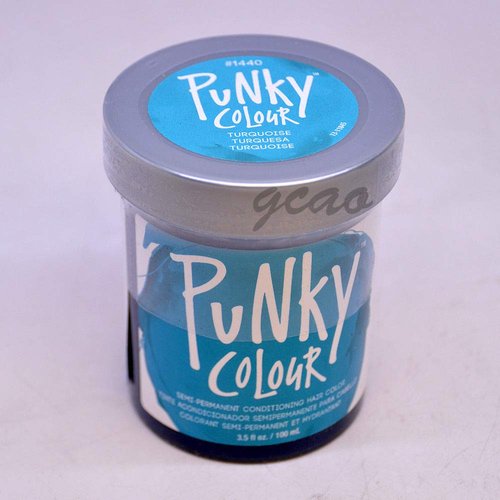 jerome russell Punky Hair Color Creme, Turquoise, 3.5 Ounce