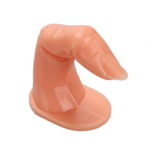 Olymstore(TM) 10pcs Make up Nail Art Kit Plastic False Finger Practice Training Display Tool