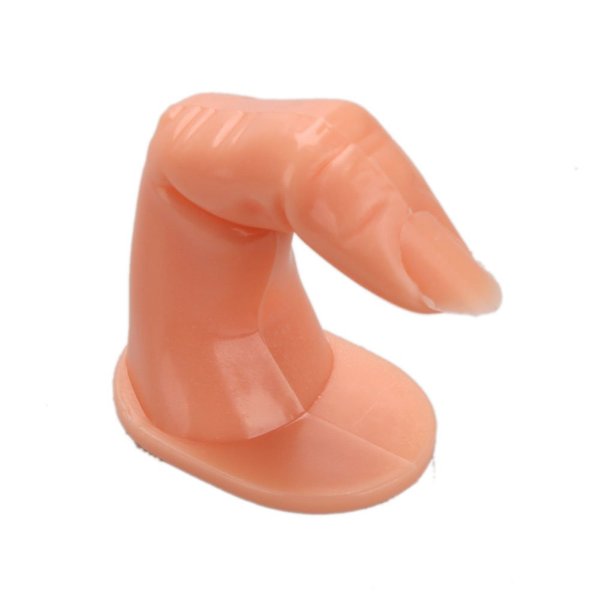 Olymstore(TM) 10pcs Make up Nail Art Kit Plastic False Finger Practice Training Display Tool
