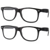 grinderPUNCH 2 Pack High Magnification Reading Glasses Strong Power Readers - 4.00-6.00 Black/+5.00
