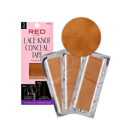 Red by Kiss Lace Knot Conceal Tape, Ultra-Thin &amp; Skin-Like Silicone Wig Tape for Lace Wig Grids &amp;...