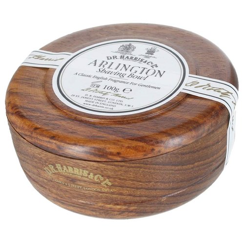 D.R.Harris & Co Arlington Mahogany Shaving Bowl & Shaving Soap 100g
