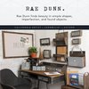 Rae Dunn Desktop Letter Holder – 2 Compartment Mail and Stationary Table Top Organizer – Chic and Stylish Galvanized Steel and Solid Wood - “Letters” Print - for Home and Office