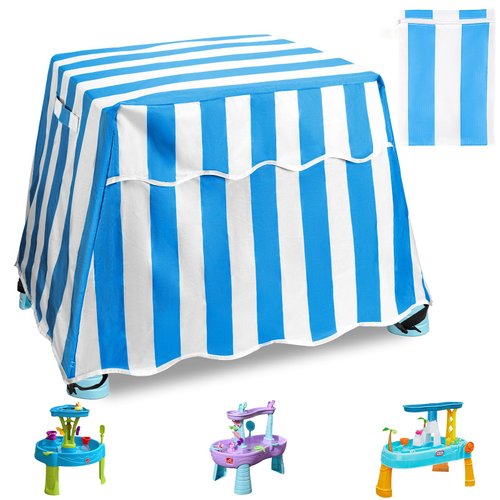 NOVWANG Water Table Cover, Kids Water Table Cover Fit Step2 Rain Showers Splash Pond Water Table, Outdoor Water-Repellent Dirt Proof Anti-UV Water Table Toys Cover Patio,Cover Only