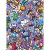 TAOZI&LIZHI The Original 1000 Piece Puzzle, Fart-Tastic Rainbow Universe, No Dust Leisure Animal Puzzle, Colorful Funny Art Puzzle for Adults Painting, Perfect Gag Gift, 20 x 27 inches