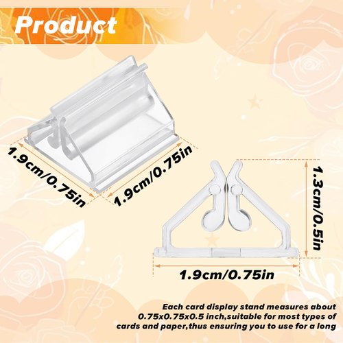 24Pcs Plastic Game Card Stands, Multi-Color Game Card Holder Board Game Pieces Stands DIY Game Card Stands for Board Game Markers Party Favor