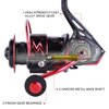 Sougayilang Spinning Reels Ultra-Weight, 6.2: 1 High Speed ​​Gear Ratio, Metal Frame and Rotor, 12 + 1 Shielded BB, Smooth Powerful Freshwater and Saltwater Spinning Fishing Reel(SD-1000-Red)