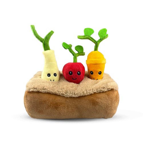 NANDOG Pet Gear Interactive Pet Plush Toys for Dogs (Veggies)
