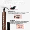 Generic 2pcs Black Eyebrow Pencil,Pointed Eyebrow Pen,Long-Lasting Waterproof Natural Eyebrow