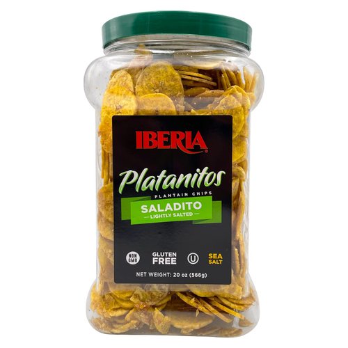 Iberia Saladito Lightly Salted Plantain Chips , 20 Oz.