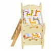 Birostiana Miniature Dollhouse Accessories Miniatures Furniture Wood Bunk Bed Mini Toys DIY Decor Ornament fo Dollhouse Bedroom Party Kit