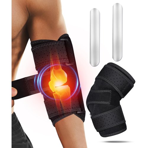 Oyakin Elbow Brace, Cubital tunnel brace for sleeping, Tendonitis Elbow Splint, Ulnar Nerve Entrapment brace, Tennis Elbow Brace, Adjustable Stabilizer Elbow Support for Women and Men Fit Most