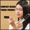 MIELIKKI Folding Hair Brush with Mirror, Rhinestone Travel Hair Brush, Portable Pocket Size, Mini Hair Brush, Massage Comb Compact, Collapsible Hair Styling Tools