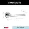 DELTA FAUCET 75950 Trinsic Toilet Paper Holder, 3.31 x 7 x 3.31 Inches, Chrome